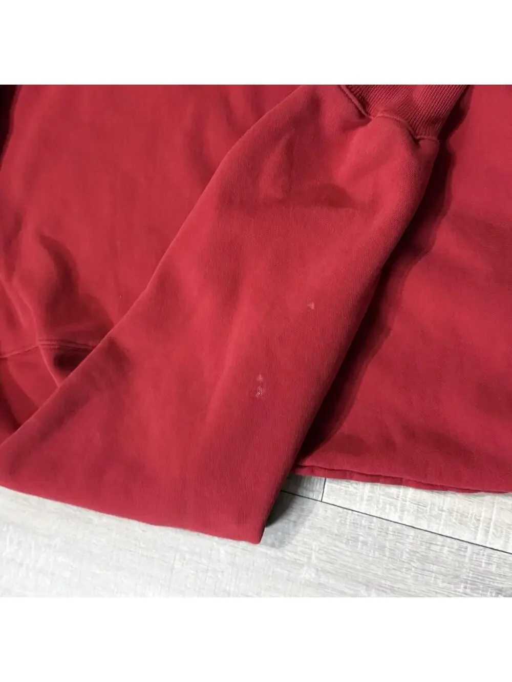 Vintage 2005 Adidas Hoodie Red Fleece Pullover Hoodie Big Logo AUZ002 Men Large - Picture 6 of 11